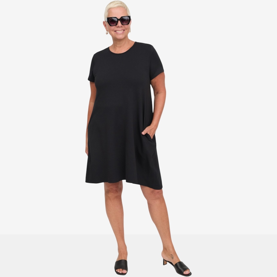 Image 122016_ALTMORE1.jpg, Product 122-016 / Price $49.88, Carrie O Bamboo Cotton Knit Los Cabos Summer Dress with Pockets from Carrie O on TSC.ca's Fashion department