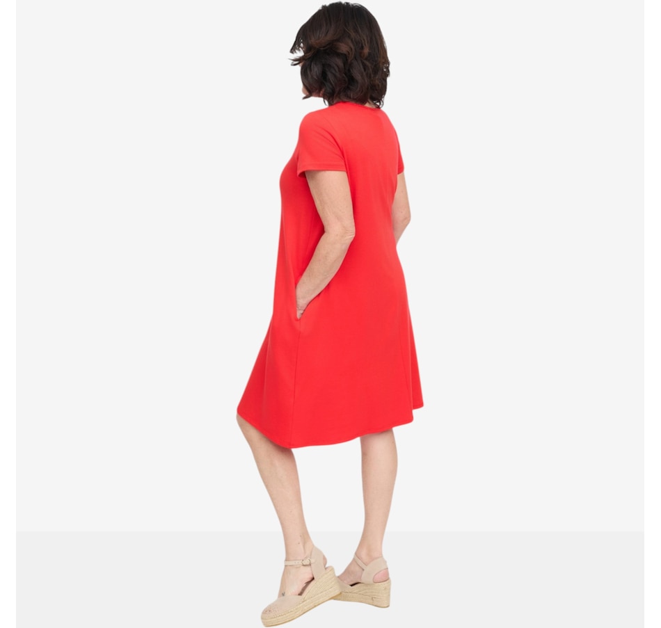 Image 122016_ALTMORE2.jpg, Product 122-016 / Price $79.99, Carrie O Bamboo Cotton Knit Los Cabos Summer Dress with Pockets from Carrie O on TSC.ca's Fashion department