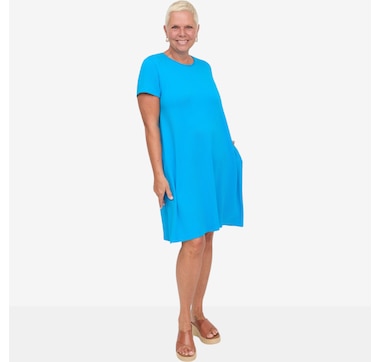 Carrie O Bamboo Cotton Knit Los Cabos Summer Dress with Pockets