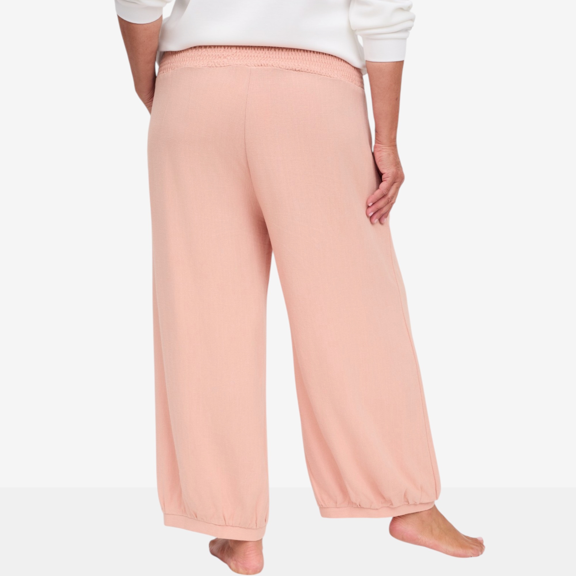 Carrie O Linen Blend Pant with Waistband Detail - TSC.ca