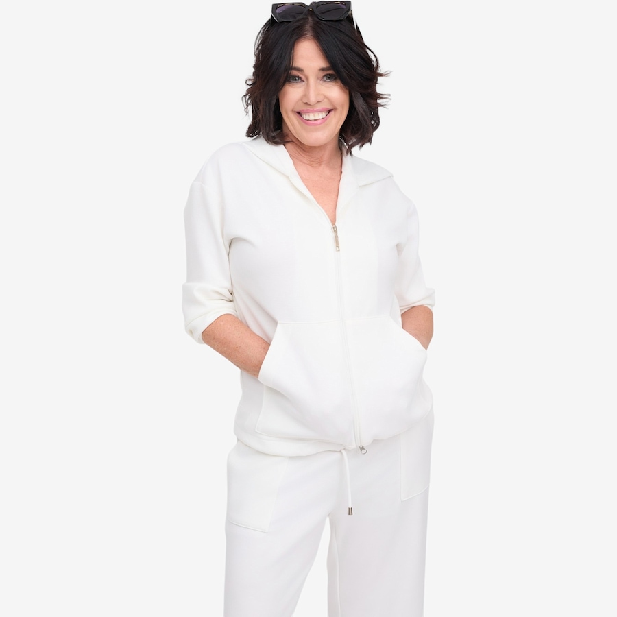 Image 122028_IVR.jpg, Product 122-028 / Price $69.88, Carrie O Super Soft Luxe Scuba Hooded Jacket from Carrie O on TSC.ca's Fashion department