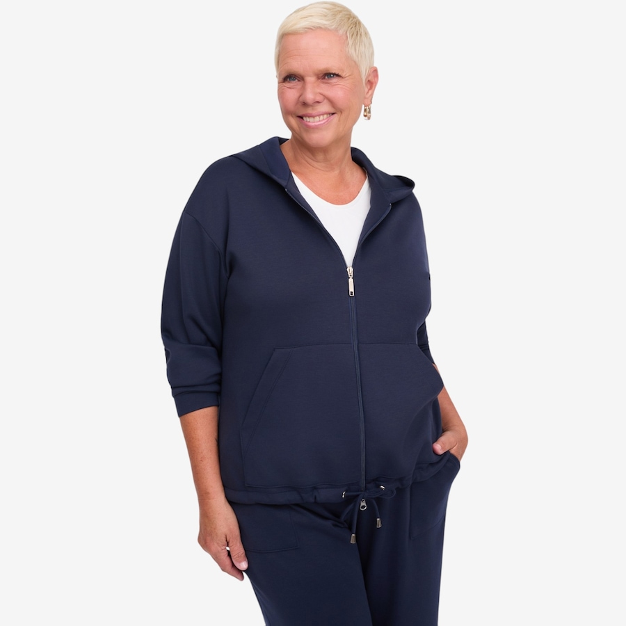 Image 122028_NVY.jpg, Product 122-028 / Price $69.88, Carrie O Super Soft Luxe Scuba Hooded Jacket from Carrie O on TSC.ca's Fashion department
