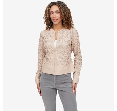 Mauritius Lacey Leather Jacket