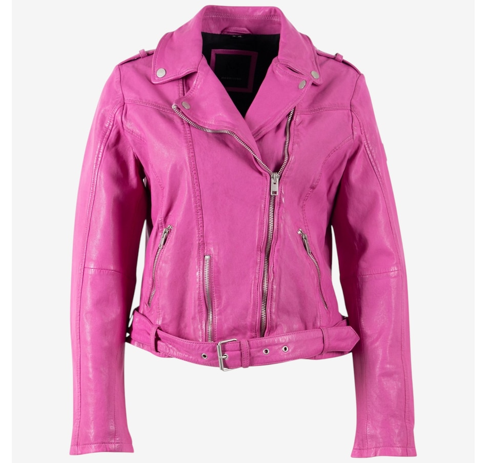 Image 122078_FUS.jpg, Product 122-078 / Price $358.00, Mauritius Wild Leather Jacket with Zip Off Belt from Mauritius on TSC.ca's Fashion department