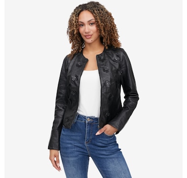 Mauritius Flora Leather Jacket