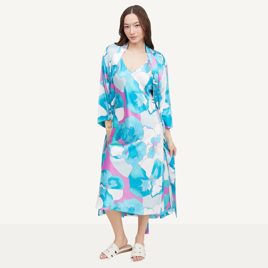 Image 122092_ALTMORE4.jpg, Product 122-092 / Price $54.88, N Natori Floria Printed Satin Gown from N Natori on TSC.ca's Fashion department