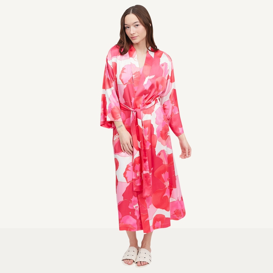 Image 122093_PNK.jpg, Product 122-093 / Price $69.88, N Natori Floria Printed Satin Robe from N Natori on TSC.ca's Fashion department