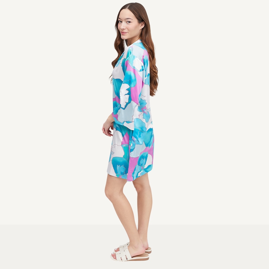 Image 122094_ALTMORE2.jpg, Product 122-094 / Price $59.88, N Natori Floria Printed Silky Satin Sleepshirt from N Natori on TSC.ca's Fashion department