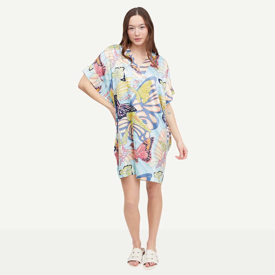 Image 122096_BLU.jpg, Product 122-096 / Price $69.88, N Natori Papillon Silky Satin Sleep Shirt from N Natori on TSC.ca's Fashion department