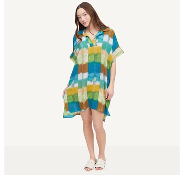 N Natori 24/7 Sunset Crinkle Dolman Shirtdress
