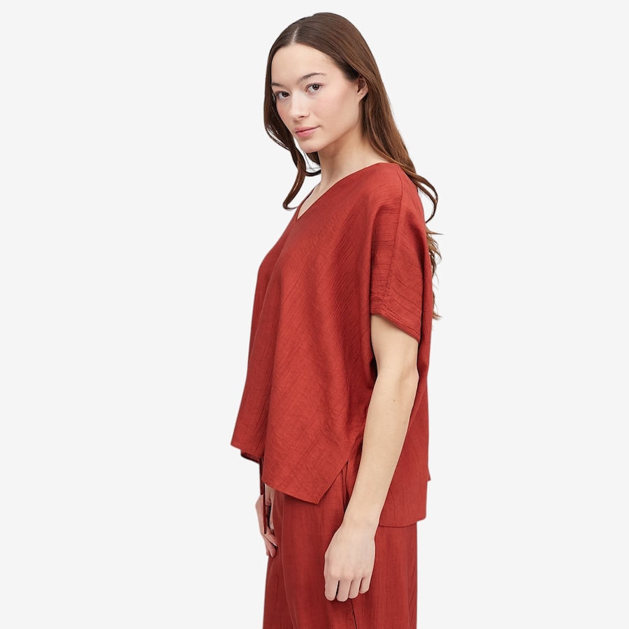 Image 122102_ALTMORE2.jpg, Product 122-102 / Price $90.00, N Natori Terra Foil Crinkle Top from N Natori on TSC.ca's Fashion department