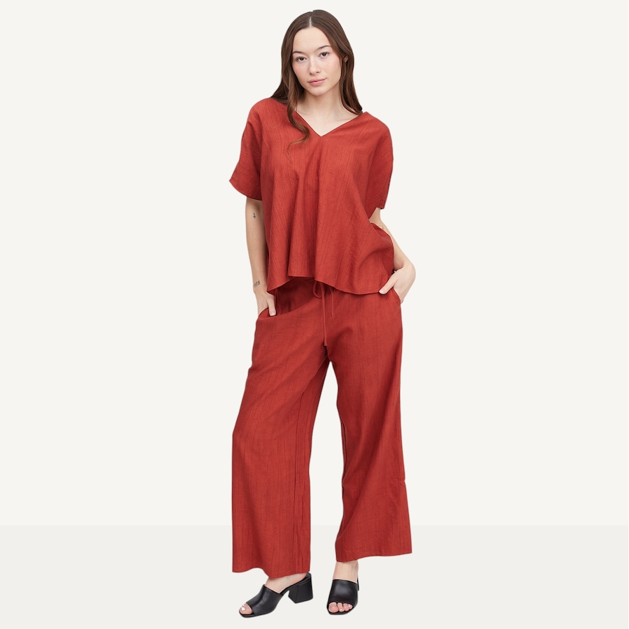 Image 122103_ALTMORE3.jpg, Product 122-103 / Price $90.00, N Natori Terra Foil Crinkle Pant from N Natori on TSC.ca's Fashion department
