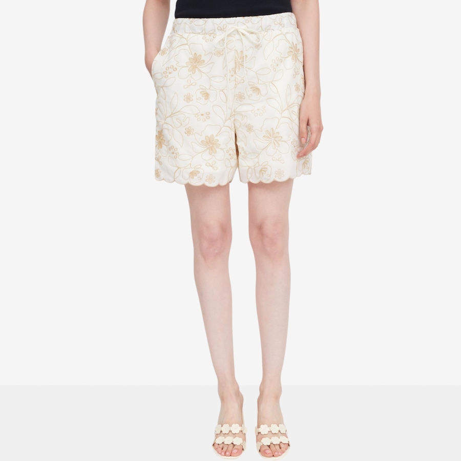 Image 122105_ALTMORE3.jpg, Product 122-105 / Price $59.99, Tower Hill by Christie Brinkley Embroidered Eyelet Scalloped Hem Drawstring Short from Tower Hill on TSC.ca's Fashion department