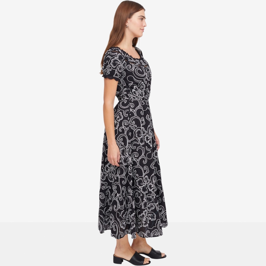 Image 122108_ALTMORE1.jpg, Product 122-108 / Price $79.99, Tower Hill by Christie Brinkley Off-Shoulder Tie Waist Printed Maxi Dress from Tower Hill on TSC.ca's Fashion department