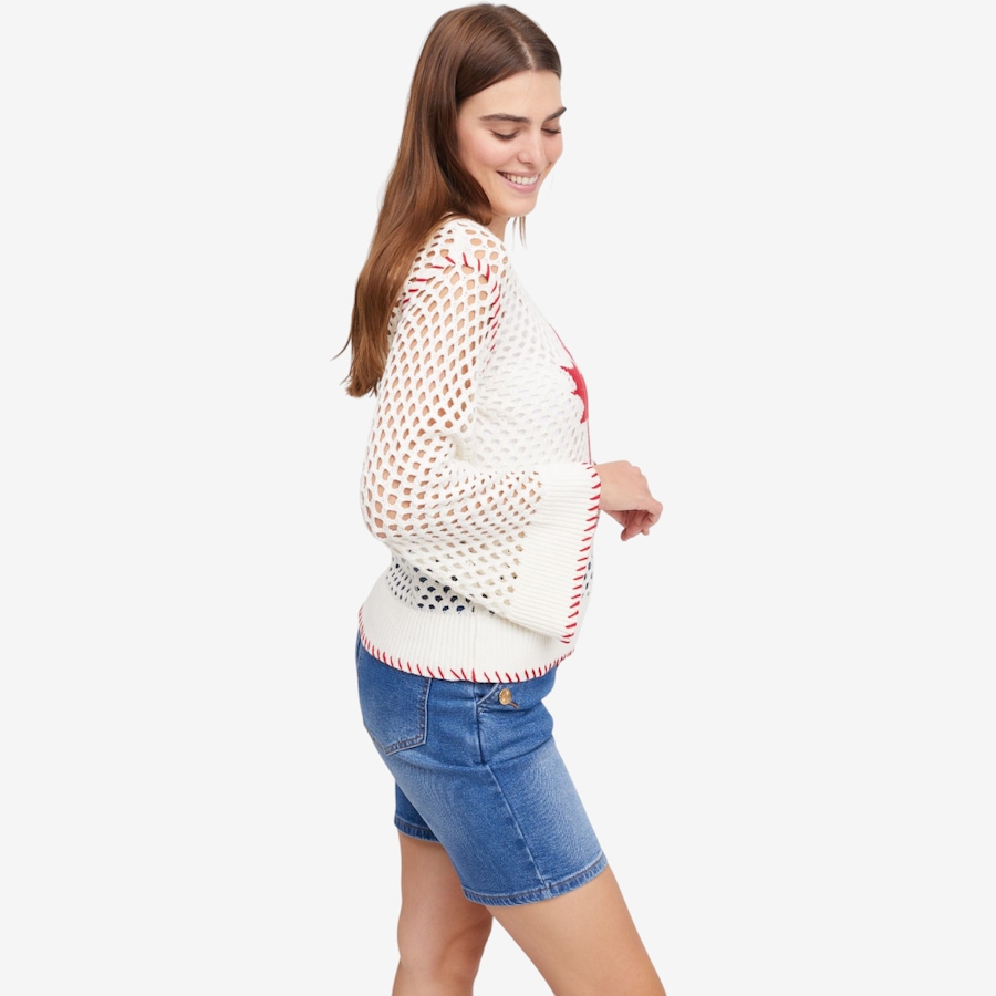 Image 122112_ALTMORE3.jpg, Product 122-112 / Price $49.88, Tower Hill by Christie Brinkley Cropped Knit Maple Leaf Sweater from Tower Hill on TSC.ca's Fashion department