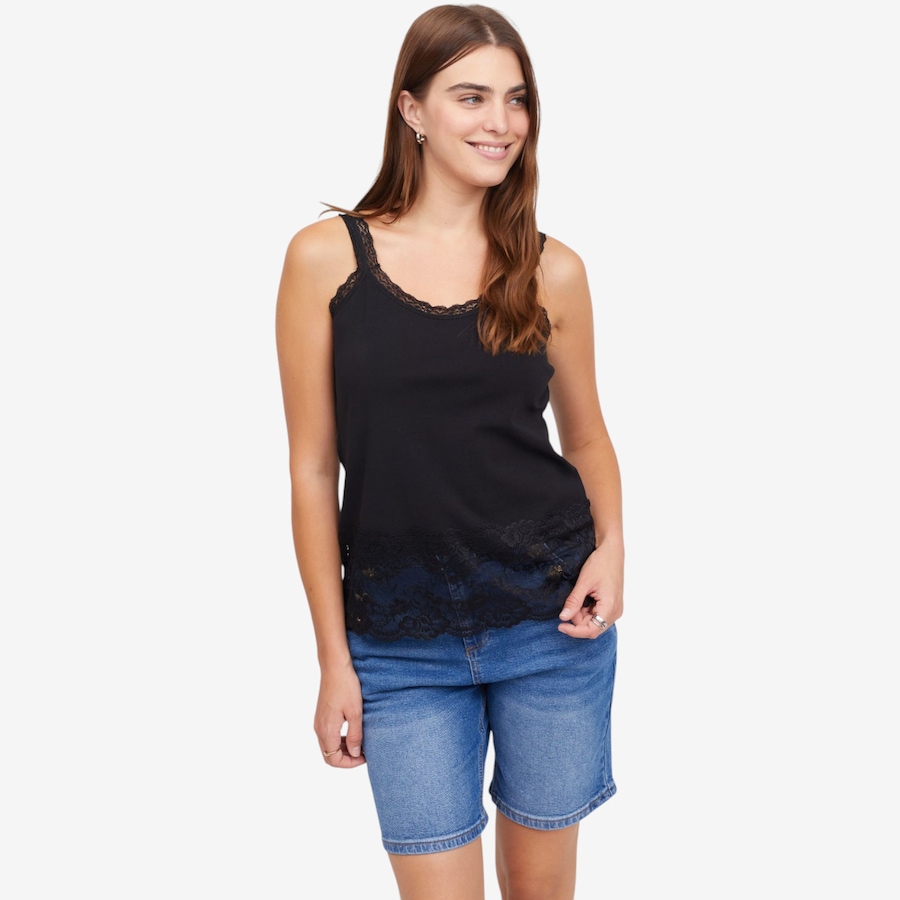 Image 122113_BLK.jpg, Product 122-113 / Price $34.88, Tower Hill by Christie Brinkley Lace Trim Cami from Tower Hill on TSC.ca's Fashion department