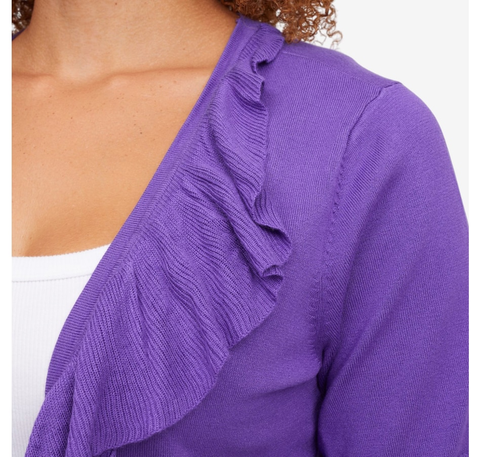 Image 122132_ALTMORE1.jpg, Product 122-132 / Price $39.99, C Wonder Cascading Ruffle Short Sleeve Shrug from C. Wonder on TSC.ca's Fashion department