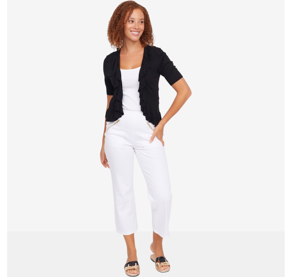 Image 122132_ALTMORE3.jpg, Product 122-132 / Price $39.99, C Wonder Cascading Ruffle Short Sleeve Shrug from C. Wonder on TSC.ca's Fashion department