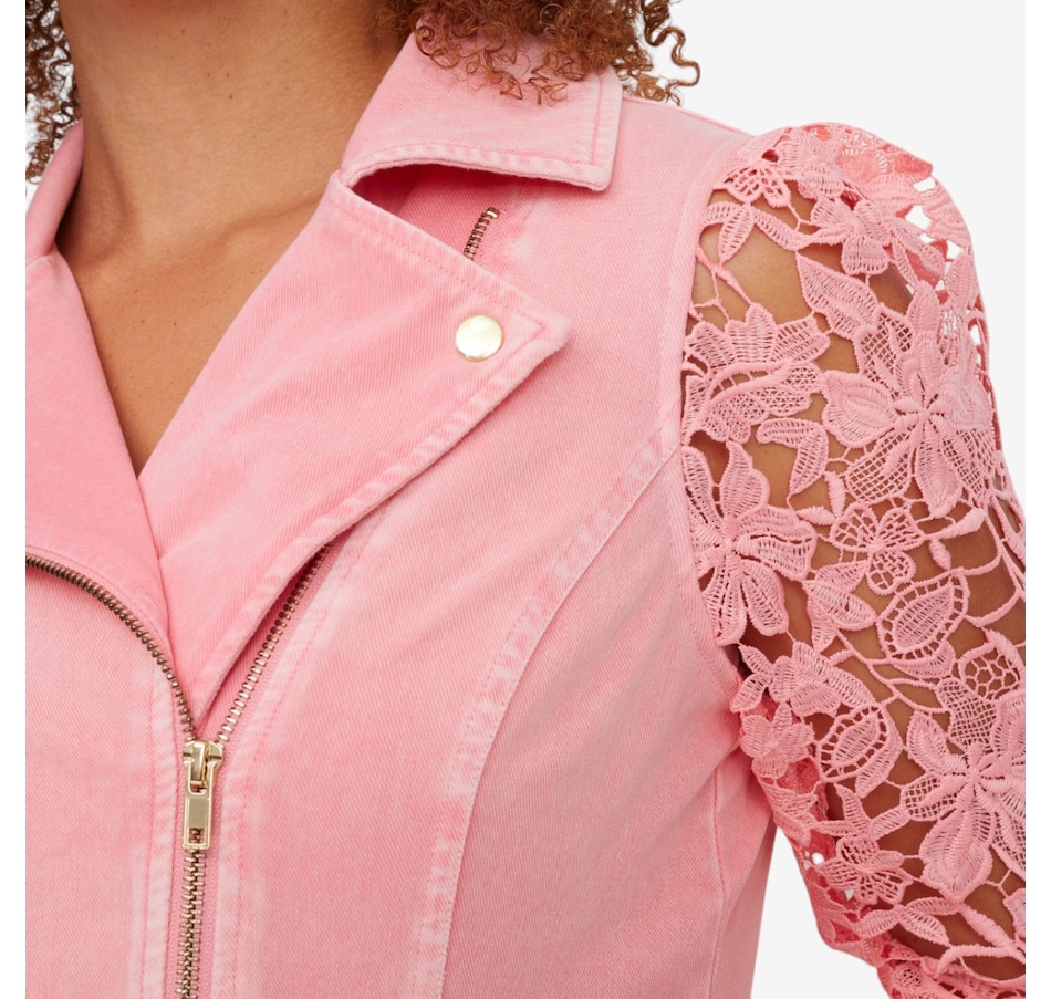 Image 122133_ALTMORE1.jpg, Product 122-133 / Price $59.99, C Wonder Lace Sleeve Fashion Moto Jacket from C. Wonder on TSC.ca's Fashion department