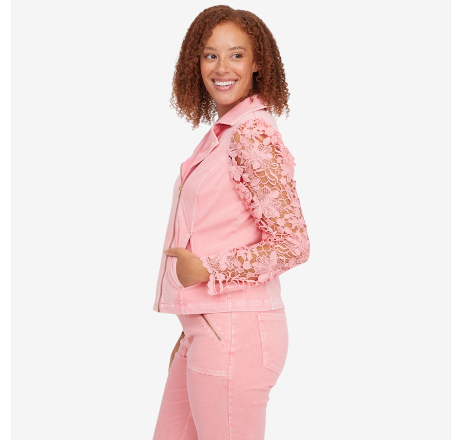 Image 122133_ALTMORE3.jpg, Product 122-133 / Price $59.99, C Wonder Lace Sleeve Fashion Moto Jacket from C. Wonder on TSC.ca's Fashion department