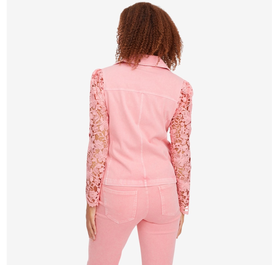 Image 122133_ALTMORE5.jpg, Product 122-133 / Price $59.99, C Wonder Lace Sleeve Fashion Moto Jacket from C. Wonder on TSC.ca's Fashion department