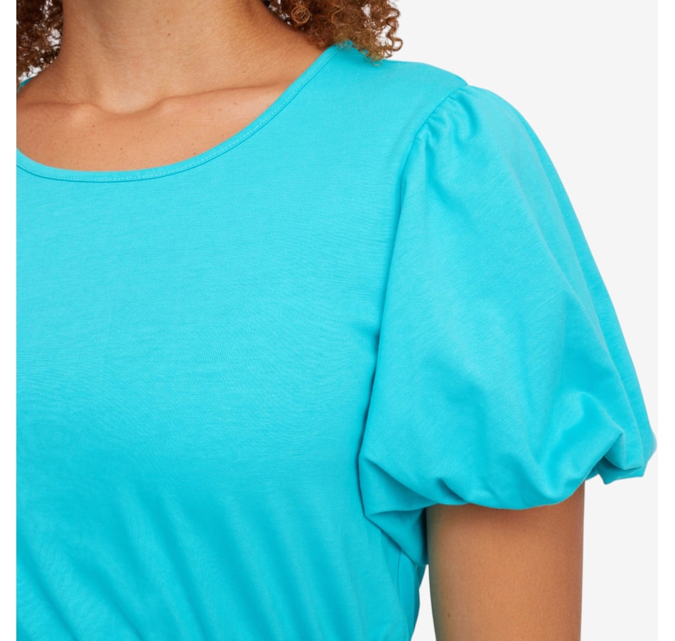 Image 122135_ALTMORE1.jpg, Product 122-135 / Price $44.99, C Wonder Gathered Waist Puff Short Sleeve Top from C. Wonder on TSC.ca's Fashion department