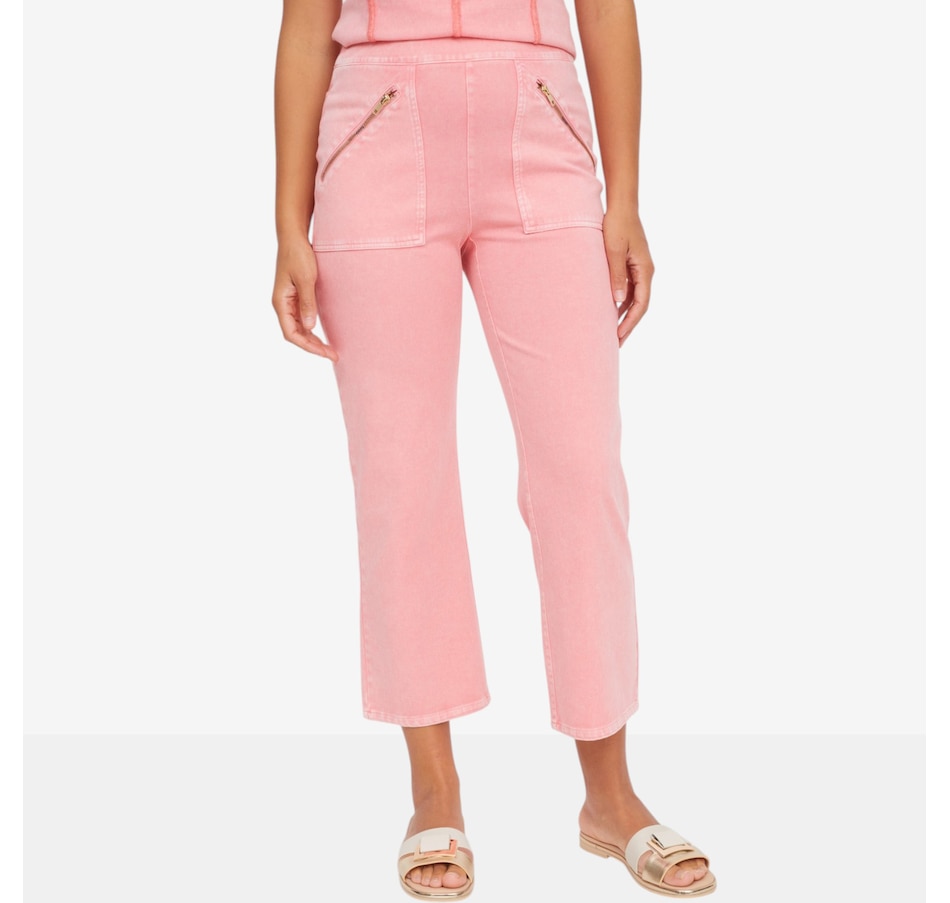 Image 122136_CLPNK.jpg, Product 122-136 / Price $54.99, C Wonder Wonder Stretch Zip Pocket Cropped Pant from C. Wonder on TSC.ca's Fashion department