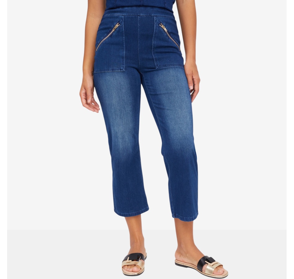 Image 122136_DKW.jpg, Product 122-136 / Price $54.99, C Wonder Wonder Stretch Zip Pocket Cropped Pant from C. Wonder on TSC.ca's Fashion department