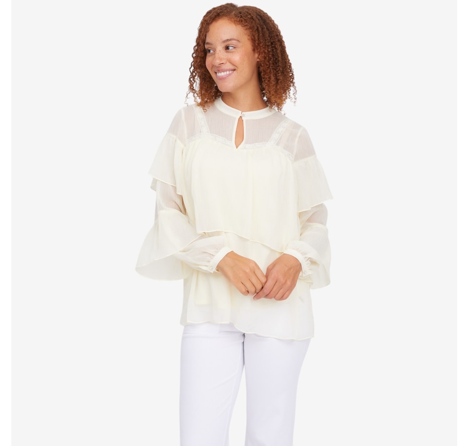 Image 122138_CHM.jpg, Product 122-138 / Price $69.99, C Wonder Ruffle Tiered Top from C. Wonder on TSC.ca's Fashion department