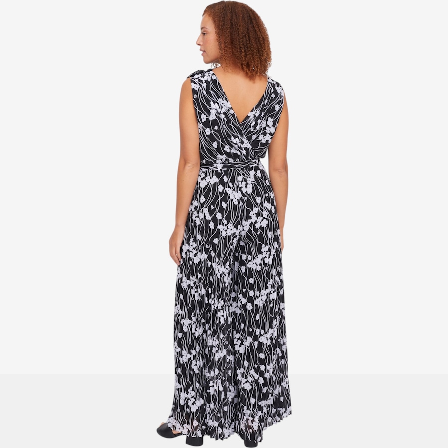 Image 122143_ALTMORE3.jpg, Product 122-143 / Price $129.99, C Wonder Plisse Floral Jumpsuit with Gathered Flower Shoulders from C. Wonder on TSC.ca's Fashion department