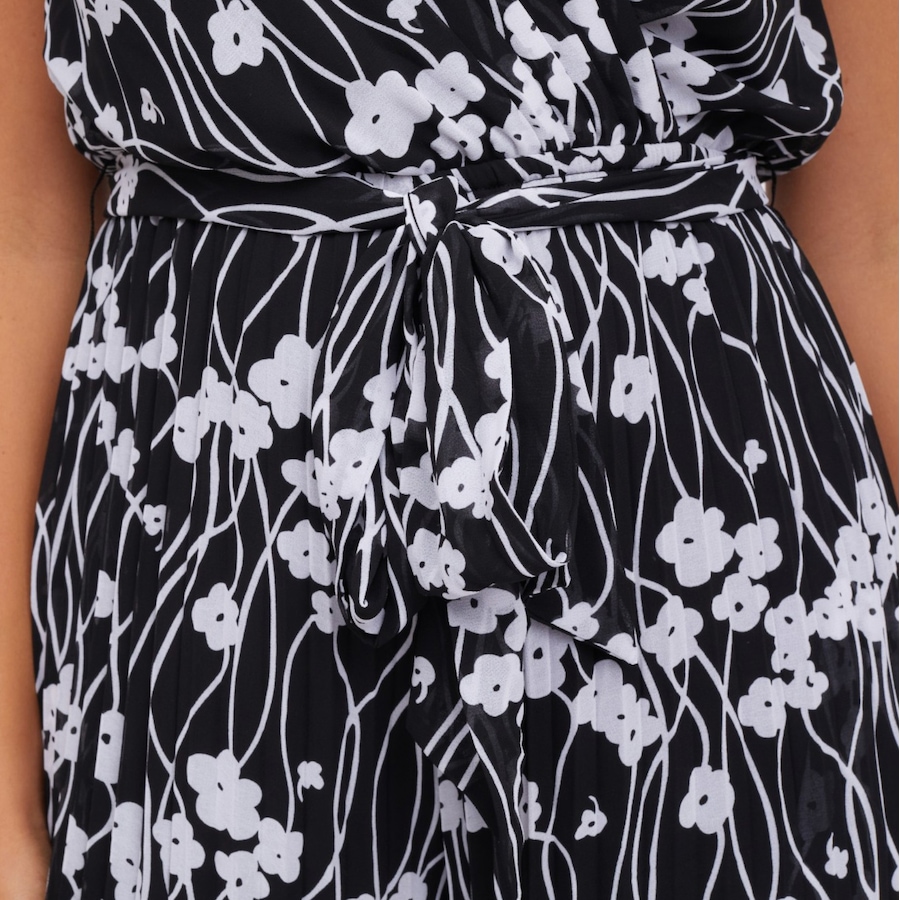 Image 122143_ALTMORE4.jpg, Product 122-143 / Price $129.99, C Wonder Plisse Floral Jumpsuit with Gathered Flower Shoulders from C. Wonder on TSC.ca's Fashion department