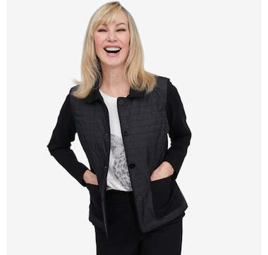 Brian Bailey Button Front Quilted Jacket