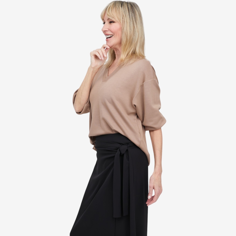 Image 122153_ALTMORE2.jpg, Product 122-153 / Price $89.88, Brian Bailey Scuba V-Neck Top from Brian Bailey on TSC.ca's Fashion department