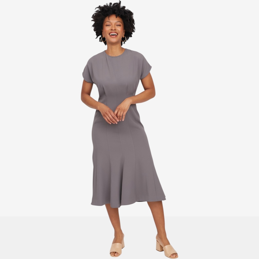 Image 122157_GRY.jpg, Product 122-157 / Price $99.88, Brian Bailey Stephanie Short Sleeve Midi Dress from Brian Bailey on TSC.ca's Fashion department