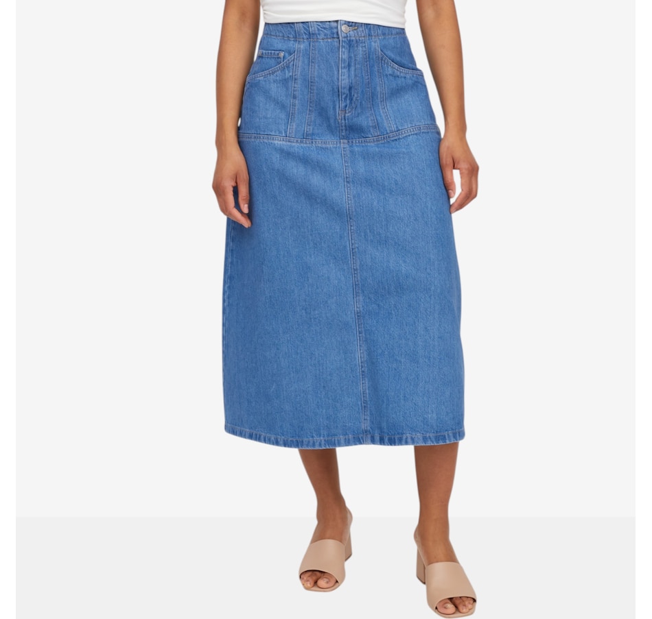 Image 122160_MIDBE.jpg, Product 122-160 / Price $140.00, Brian Bailey Denim Skirt from Brian Bailey on TSC.ca's Fashion department