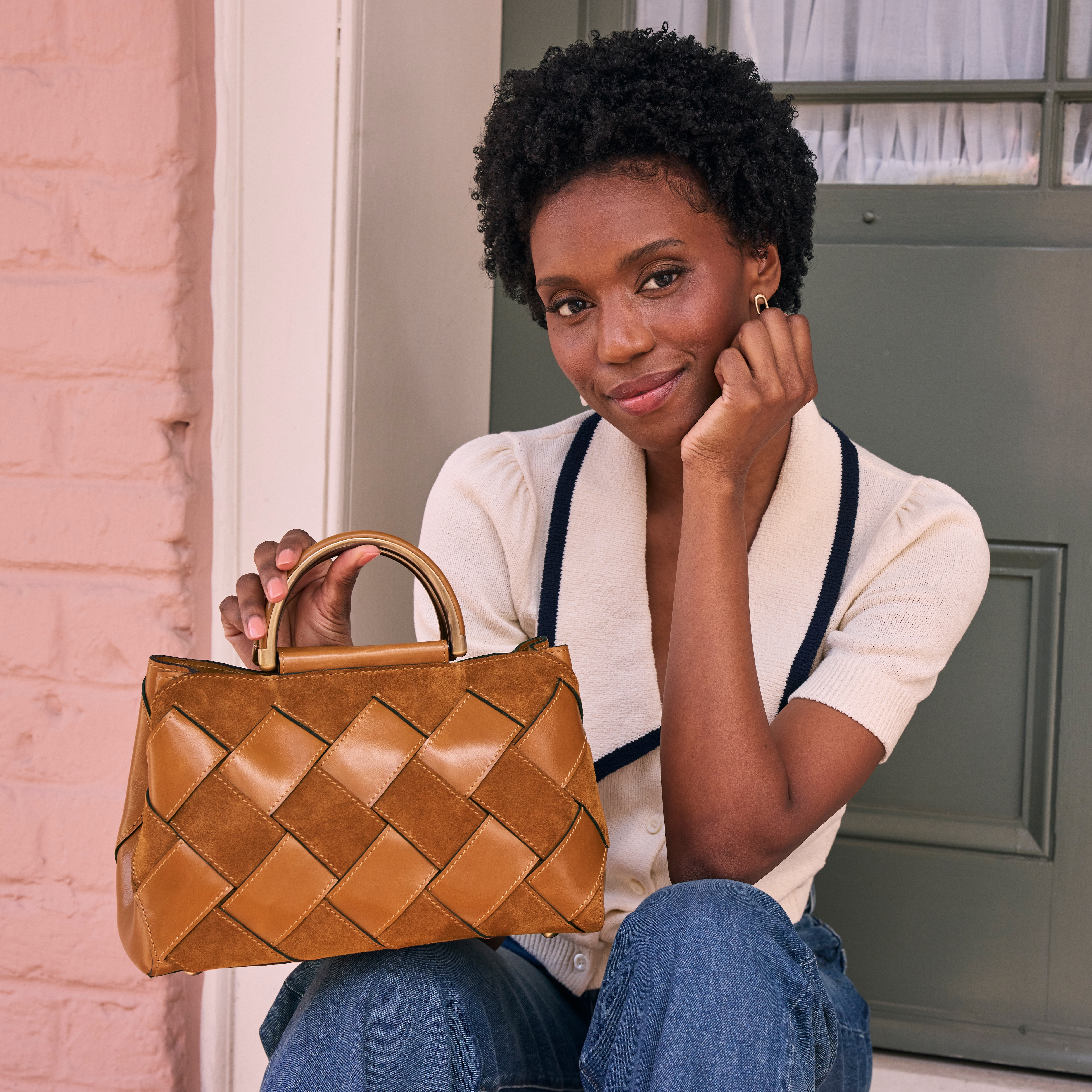 RINO様 レディースバッグ Patricia Nash Novara Woven Leather Crossbody Satchel - TSC.ca