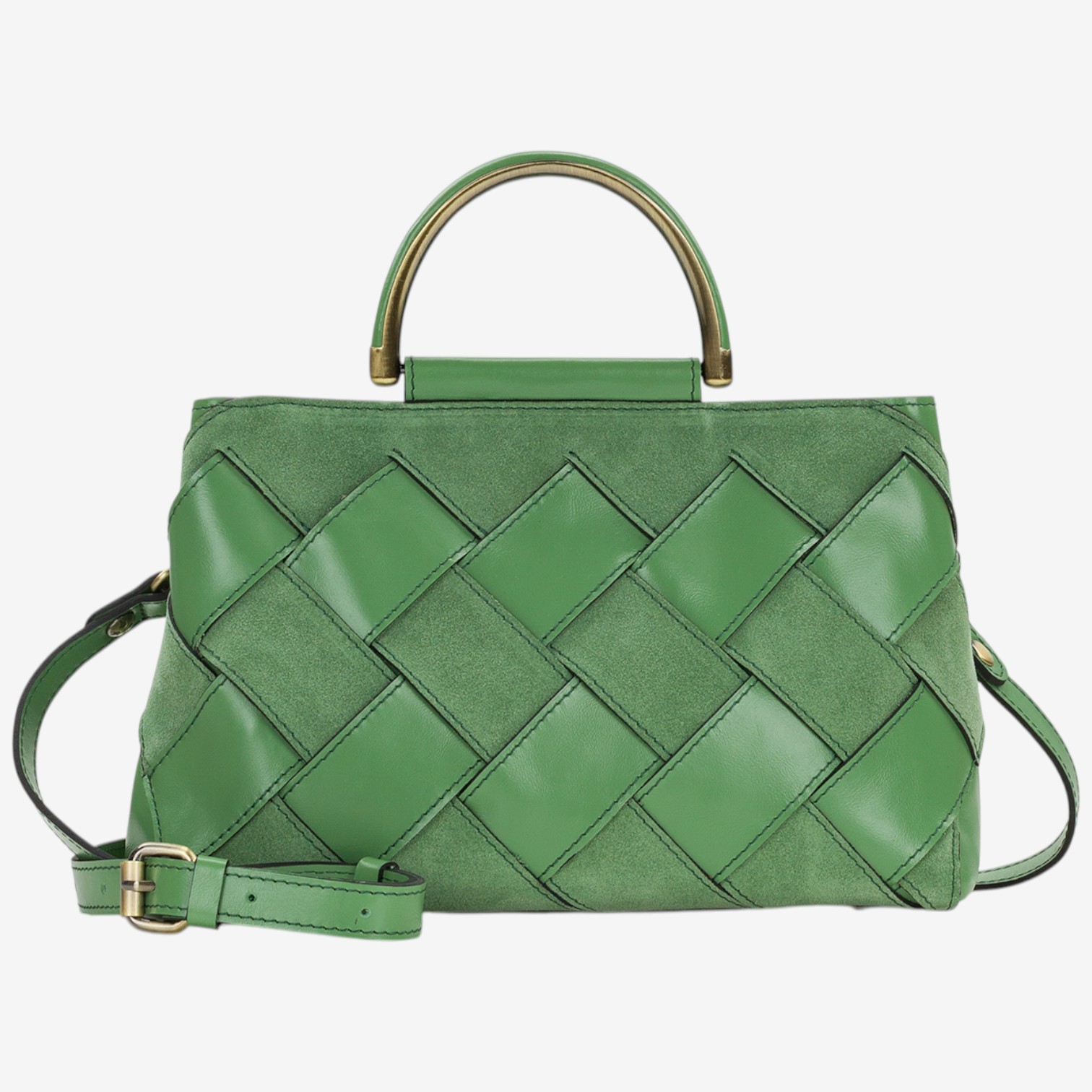 Patricia Nash Novara Woven Leather Crossbody Satchel - TSC.ca