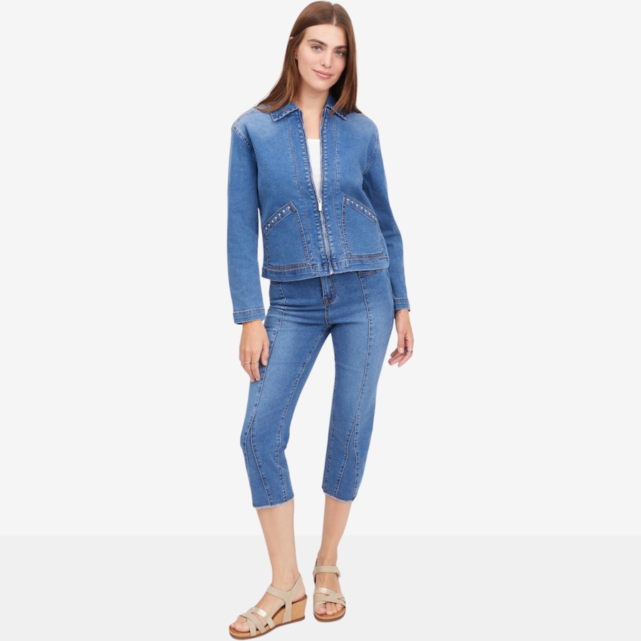 Image 122248_ALTMORE8.jpg, Product 122-248 / Price $99.99, Diane Gilman Legacy Stretch Paneled Straight Crop Jean from DG2 by Diane Gilman on TSC.ca's Fashion department