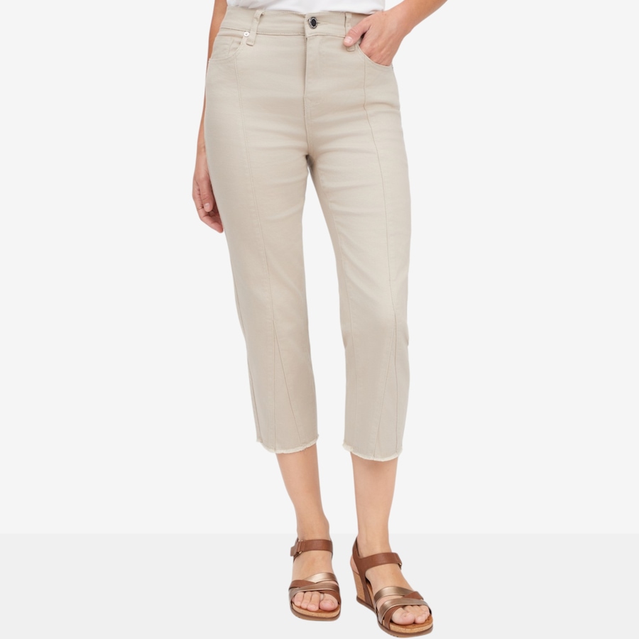 Image 122248_STN.jpg, Product 122-248 / Price $99.99, Diane Gilman Legacy Stretch Paneled Straight Crop Jean from DG2 by Diane Gilman on TSC.ca's Fashion department