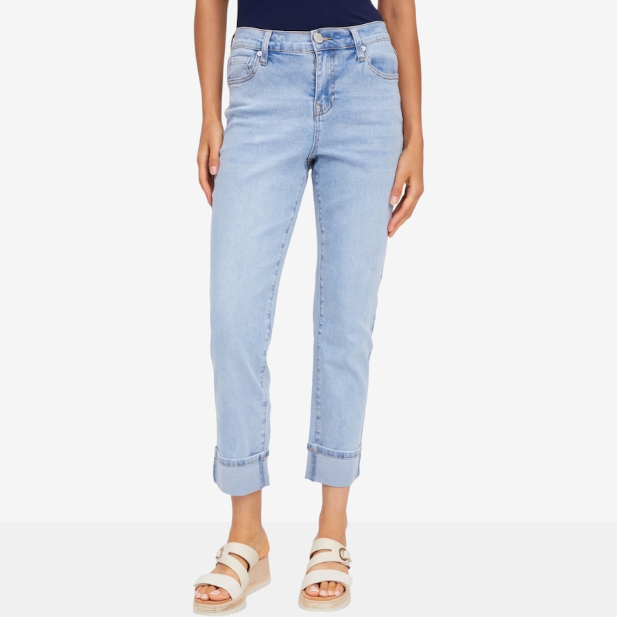 Image 122249_CHA.jpg, Product 122-249 / Price $109.99, Diane Gilman New Classic Stretch Cuffed Girlfriend Ankle Jean from DG2 by Diane Gilman on TSC.ca's Fashion department