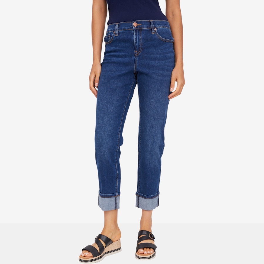 Image 122249_ID.jpg, Product 122-249 / Price $109.99, Diane Gilman New Classic Stretch Cuffed Girlfriend Ankle Jean from DG2 by Diane Gilman on TSC.ca's Fashion department