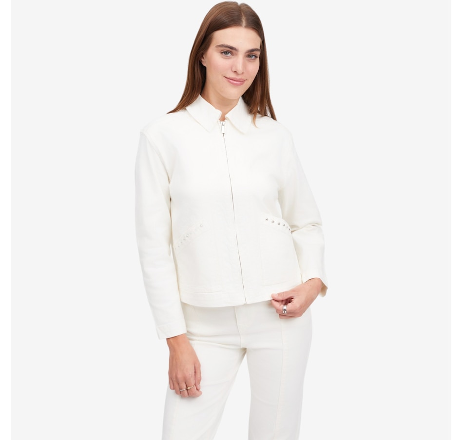 Image 122250_PO.jpg, Product 122-250 / Price $109.99, Diane Gilman Legacy Stretch Embellished Pocket Zip-Up Jacket from DG2 by Diane Gilman on TSC.ca's Fashion department