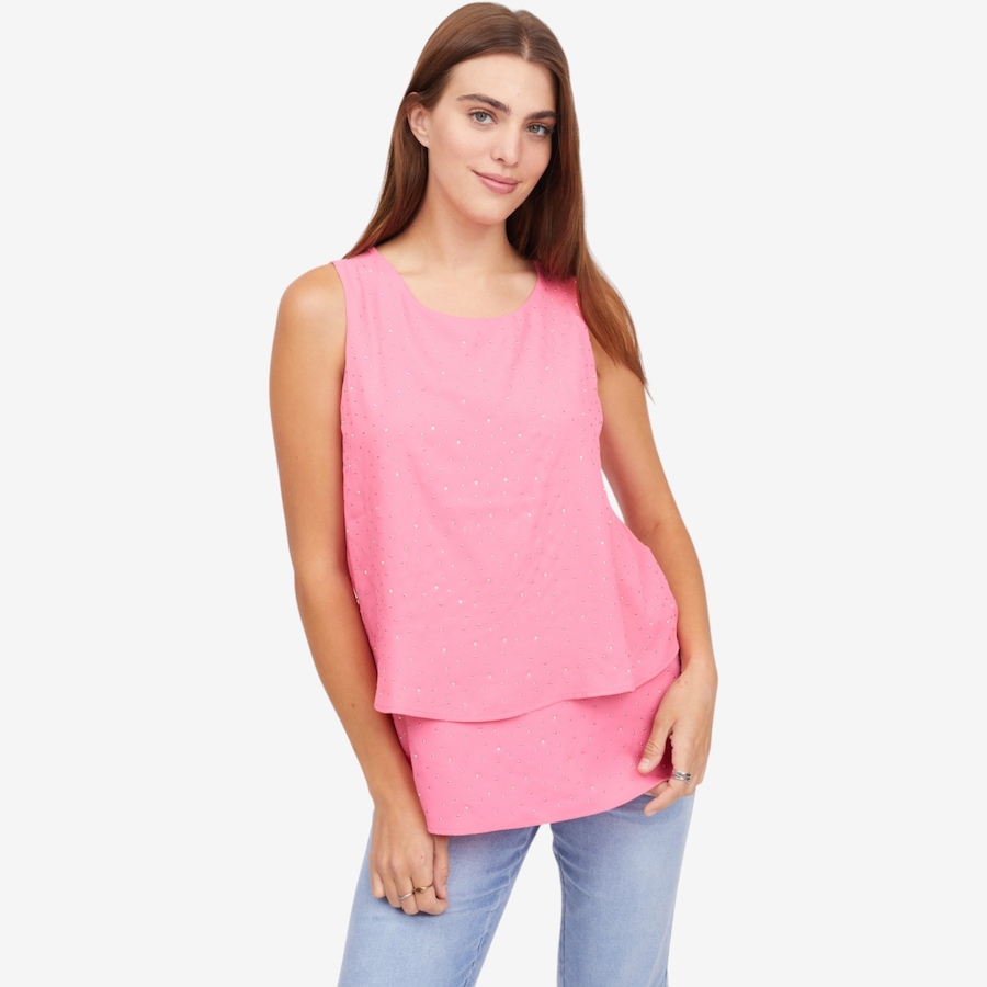 Image 122253_FGO.jpg, Product 122-253 / Price $74.99, Diane Gilman Everyday Jersey Hotfix Easy Tank from DG2 by Diane Gilman on TSC.ca's Fashion department
