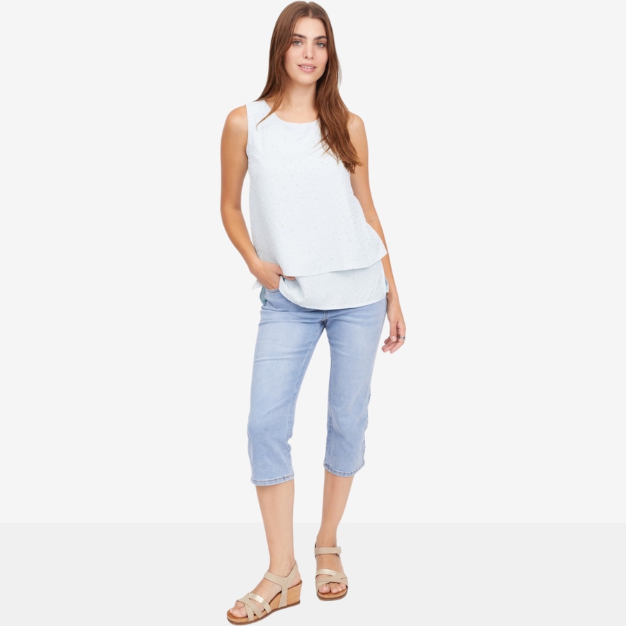 Image 122256_ALTMORE4.jpg, Product 122-256 / Price $89.99, Diane Gilman Legacy Stretch Side Tab Detailed Straight Leg Capri from DG2 by Diane Gilman on TSC.ca's Fashion department