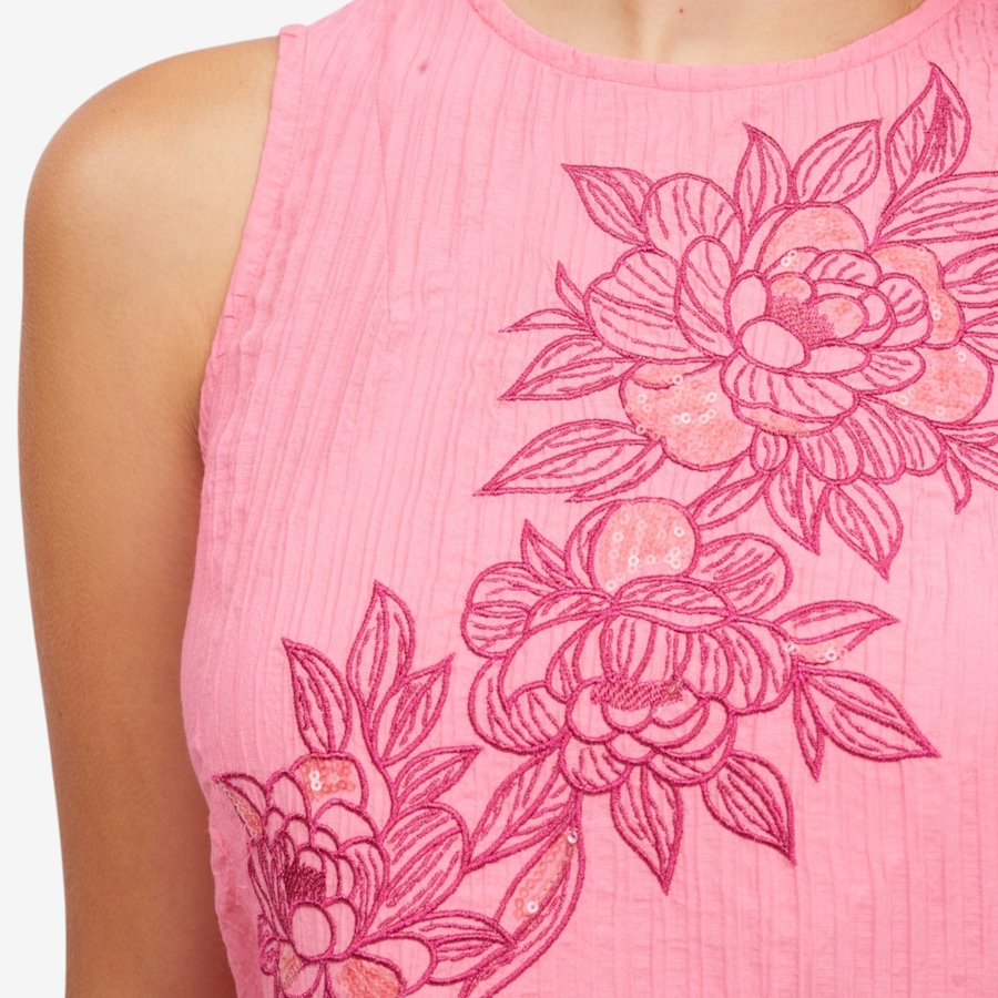 Image 122259_ALTMORE1.jpg, Product 122-259 / Price $79.99, Diane Gilman Crinkle Dobby Embroidered Tank from DG2 by Diane Gilman on TSC.ca's Fashion department