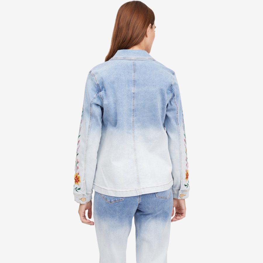 Image 122262_ALTMORE5.jpg, Product 122-262 / Price $89.88, Diane Gilman Ombre Dyed Embroidered Patch Pocket Jacket from DG2 by Diane Gilman on TSC.ca's Fashion department