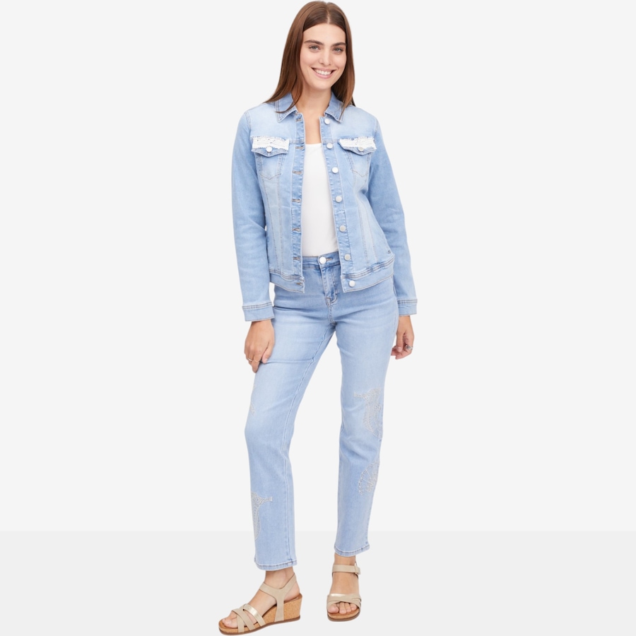 Image 122266_ALTMORE3.jpg, Product 122-266 / Price $69.88, Diane Gilman New Classic Stretch Embroidered Straight Leg Jean from DG2 by Diane Gilman on TSC.ca's Fashion department