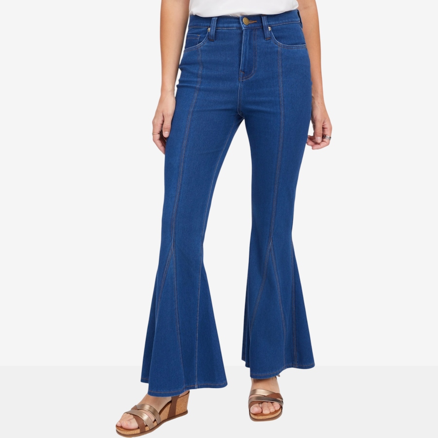 Image 122267_MDTNE.jpg, Product 122-267 / Price $79.88, Diane Gilman Panelled Dramatic Flare Jean from DG2 by Diane Gilman on TSC.ca's Fashion department