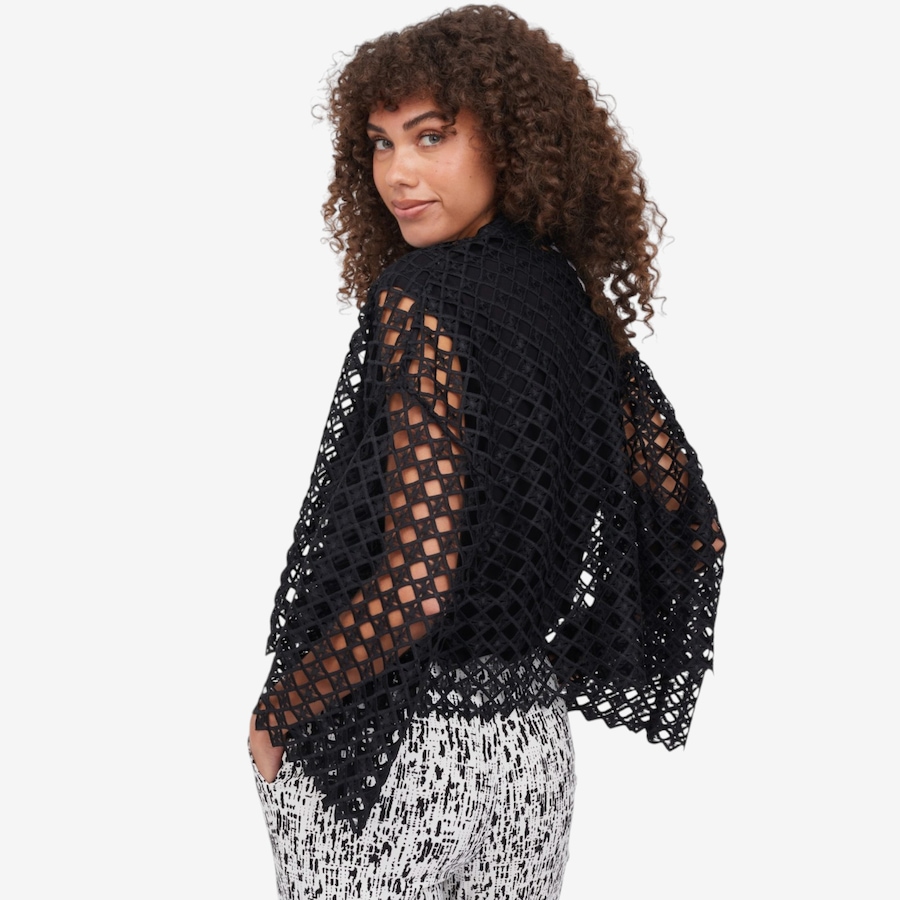 Image 122295_ALTMORE5.jpg, Product 122-295 / Price $109.90, Wynne Layers Bold Lace Kimono Jacket from Wynnelayers on TSC.ca's Fashion department