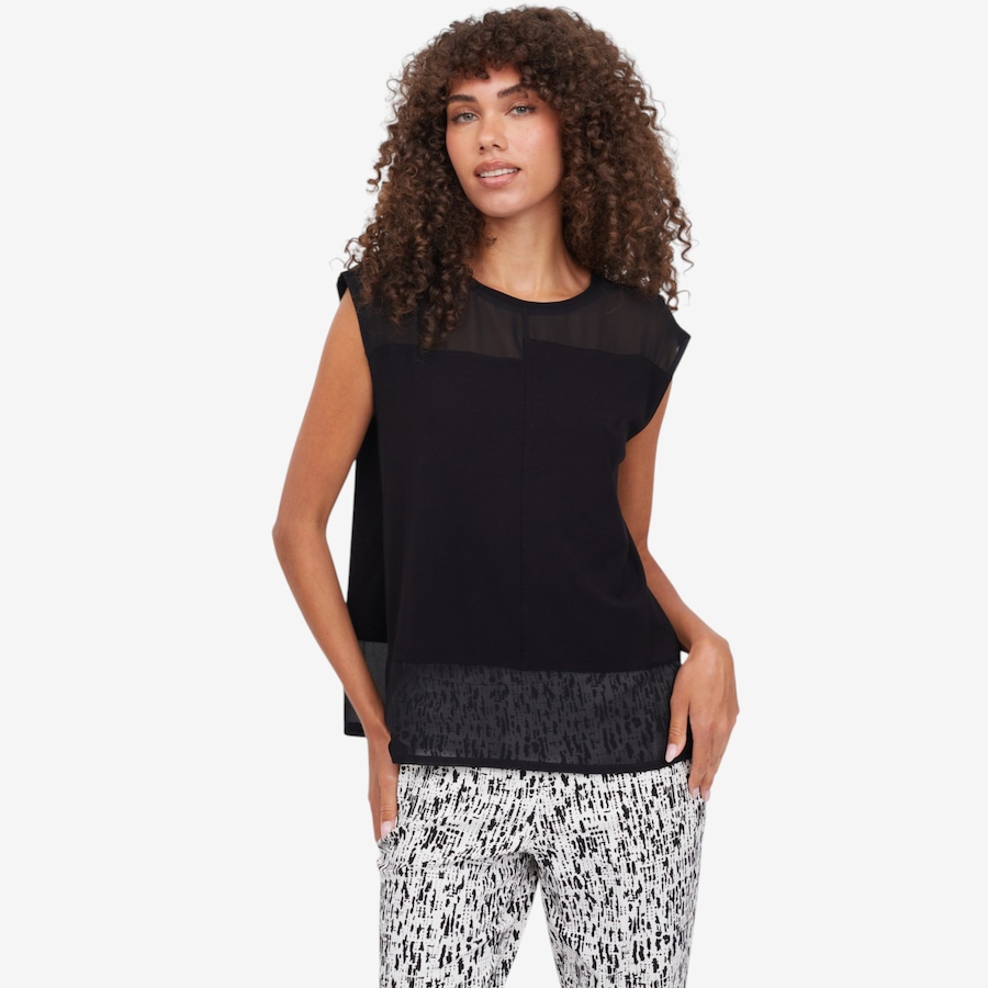 Image 122297_BLK.jpg, Product 122-297 / Price $79.99, Wynne Layers Mixed Media Top from Wynnelayers on TSC.ca's Fashion department